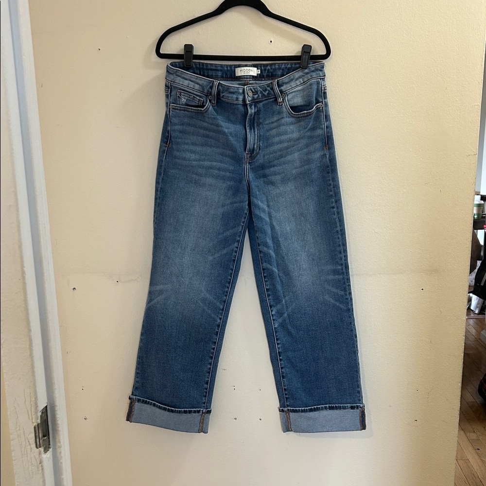 Stylish Blue Cropped Women's Jeans